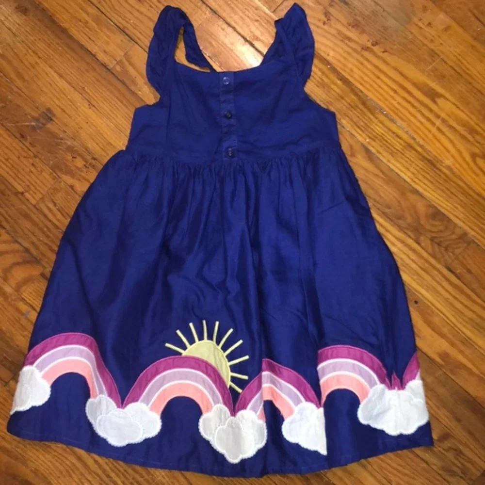 Gymboree Iris Sunshine Rainbow Crossback Sundress Dress 3T